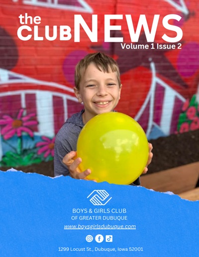 Dubuque Boys & Girls Club Newsletter Cover Volume 1 Issue2.